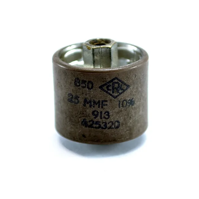 Capacitor cerÃ¡mico 25pF 5KV CRL 850 .000025uF