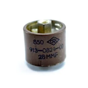 CAPACITOR 28pF 5KV CRL 850 CERÃMICO DE ALTO VOLTAJE .000028UF 5KV