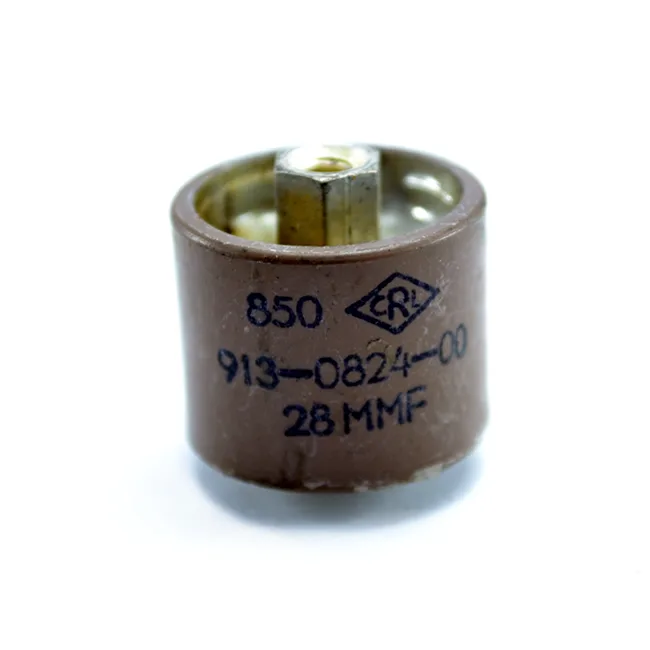CAPACITOR 28pF 5KV CRL 850 CERÃMICO DE ALTO VOLTAJE .000028UF 5KV