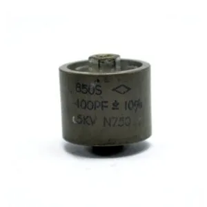 CAPACITOR 400pF 5KV CRL 850 CERÃMICO DE ALTO VOLTAJE .0004UF 5000 VOLTIOS