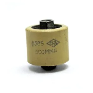 CAPACITOR 500pF 5KV CRL 858S CERAMICO DE ALTO VOLTAJE .0005UF 5KV 500 MMF