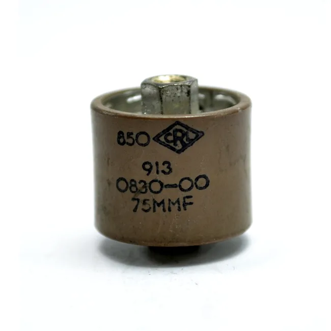 CAPACITOR 75pF 5KV CRL 850 CERÃMICO DE ALTO VOLTAJE .000075PF 5KV 75 MMF