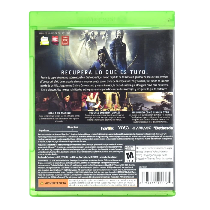 DISHONORED 2 XBOX ONE (2)