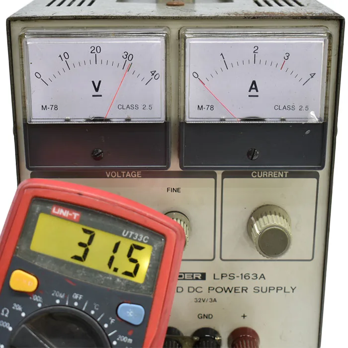FUENTE REGULABLE DC 0 A 32V LEADER LPS-163A REGULATED DC POWER SUPPLY 32V 3A LEADER LPS-163A - Imagen 5