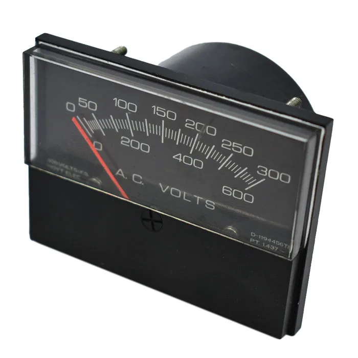 MEDIDOR DE VOLTIOS HOYT ELEC AC 0 A 600 V VOLTIMETRO ANÁLOGO AC 0 A 600V AC VOLTIMETER - Imagen 2