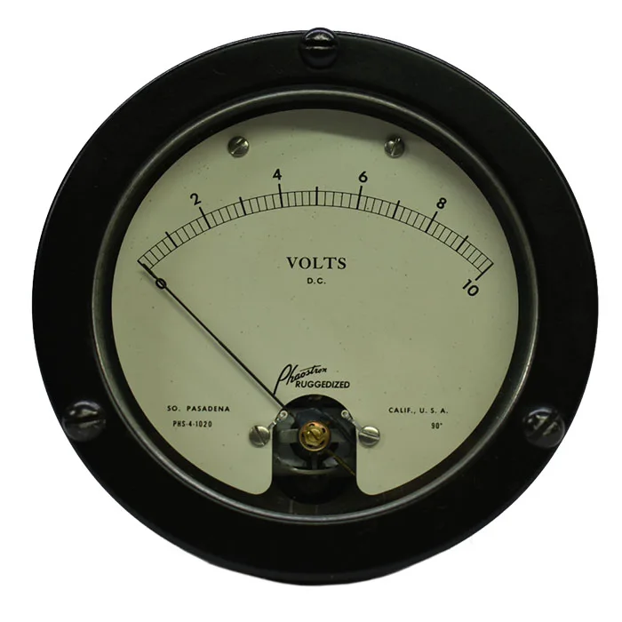 MEDIDOR DE VOLTIOS 0 A 10 VDC PHAOSTRON PUGGEDIZED PHS-4-1020 VOLTIMETER