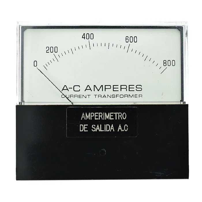 MEDIDOR DE AMPERIOS 0 A 800A AC AMPERIMETRO ANALOGO GENERAL ELECTRIC AMPMETER AMPERES METER