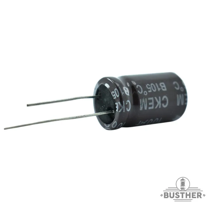CAPACITOR ELECTROLíTICO 100 MFD 200 VDC CKM RADIAL ELECTROLITIC CAPACITOR 100UF 200VDC - Imagen 2