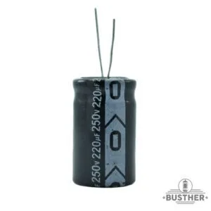 CAPACITOR ELECTROLÃTICO 220 MFD 250 VDC RADIAL