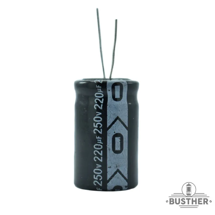 CAPACITOR ELECTROLÃTICO 220 MFD 250 VDC RADIAL