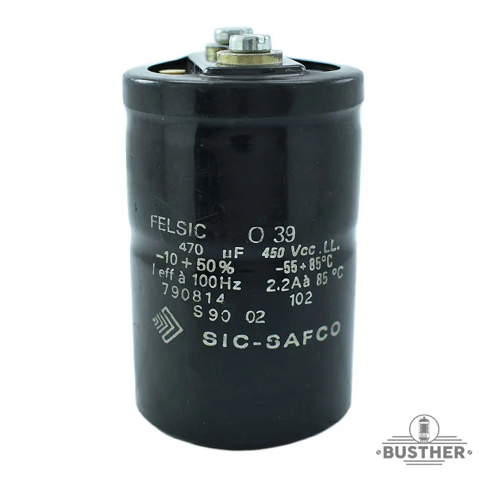Capacitor ElectrolÃtico 470uF 450V FELSIC SIC-SAFCO