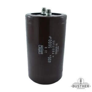 Condensateur électrolytique Aluminium Nippon Chemi-Com – 50V 5600µF, Bornes à Vis, Fabrication USA