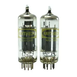 TUBE 6DR7 RAYTHEON PAIR DOUBLE TRIODE NOS
