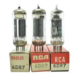 6DR7 RCA 3 TUBES NOS DOUBLE TRIODE 6DR7