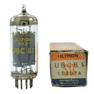 UBC81 TUBE ULTRON DOUBLE DIODE TRIODE NOS