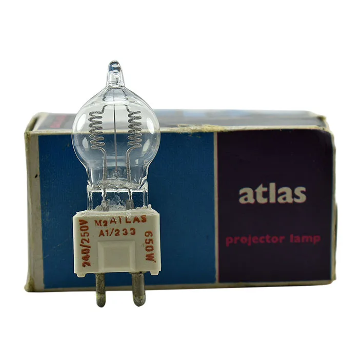 A1/233 240V 650W ATLAS HALOGEN LAMP GZ9.5