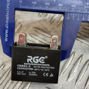 LOTE 12 CAPACITORES 2.5UF 450VAC CBB61-2 RGC