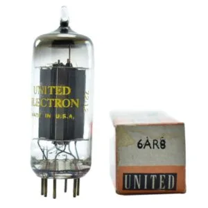6AR8 UNITED ELECTRON TUBO BIPLACA DE HAZ CONTROLADO