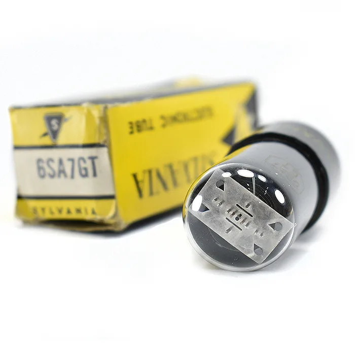TUBO 6AS7 SYLVANIA PENTAGRID-CONVERTER HEPTODE VALVE 6AS7