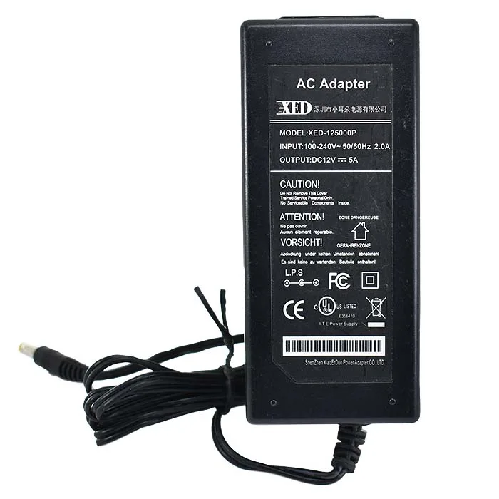 Adaptador 12V 5A XED-125000P