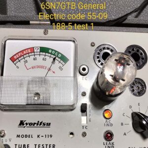 6SN7GTB GE CODE 5609 188-5 TEST 1