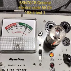 6SN7GTB GE CODE 5609 188-5 TEST 1