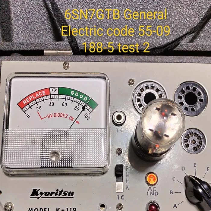 6SN7GTB GE CODE 5609 188-5 TEST 2