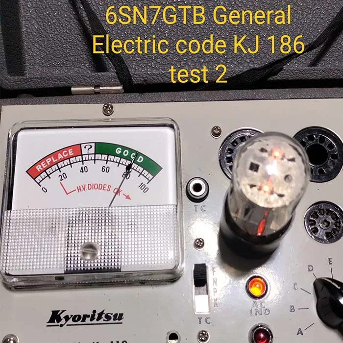 6SN7GTB GE CODE KJ188-5 TEST 2