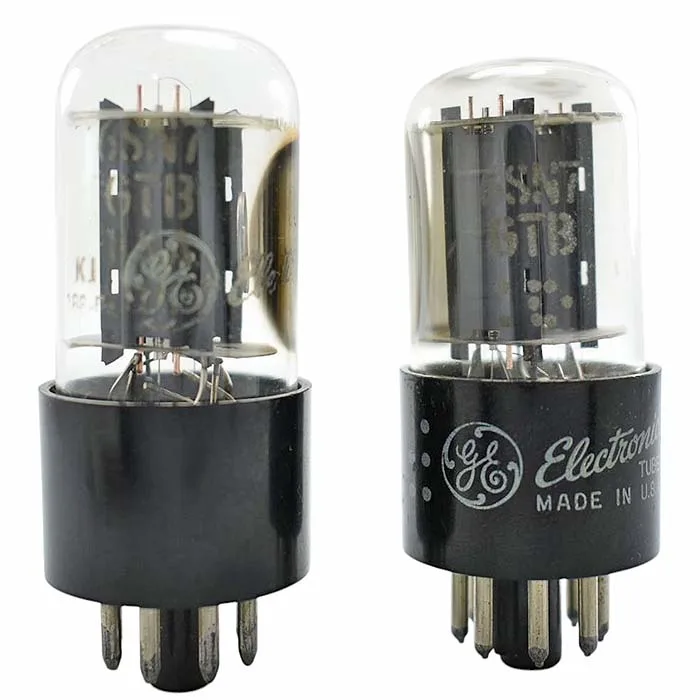 Par Tubos 6SN7GTB General Electric