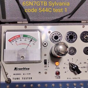 6SN7GTB SYLVANIA CODE 544C TEST 1