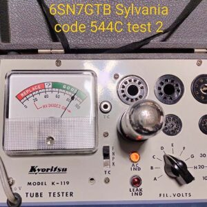 6SN7GTB SYLVANIA CODE 544C TEST 2