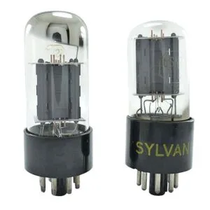 Pair of Sylvania 6SN7GTB Vacuum Tubes
