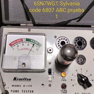 6SN7WGTA SYLVANIA TEST 6807ABC