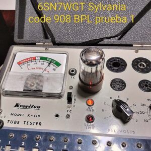 6SN7WGTA SYLVANIA TEST 908BPL