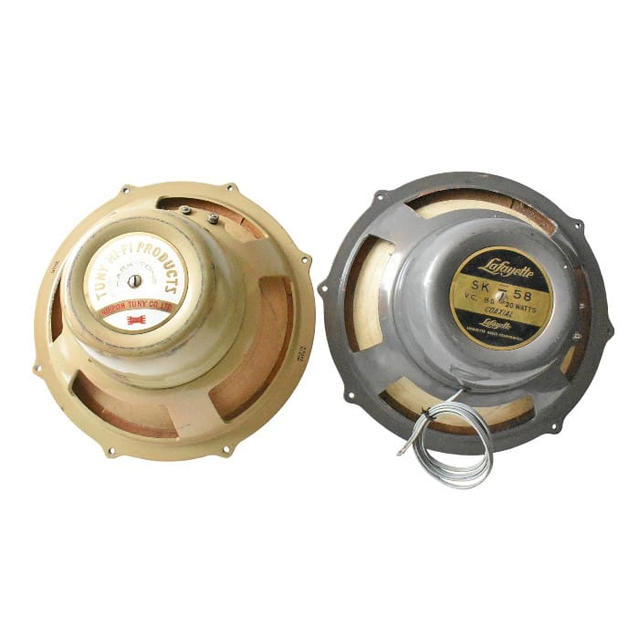 Parlantes coaxiales vintage 8 ohm 20w Nippon Tuny C12 y Lafayette SK58