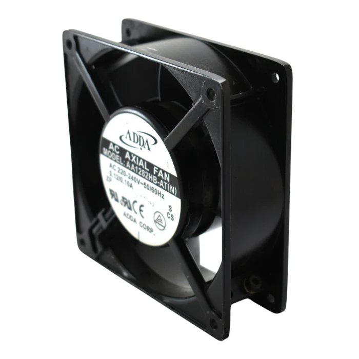 Ventilador AC industrial de 220V con chasis de aluminio marca ADDA