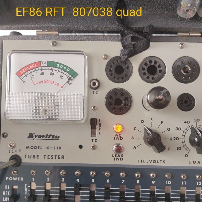 Estopan Rft Quad RFT EF86 Tubes | Vintage Tested High Emission Set
