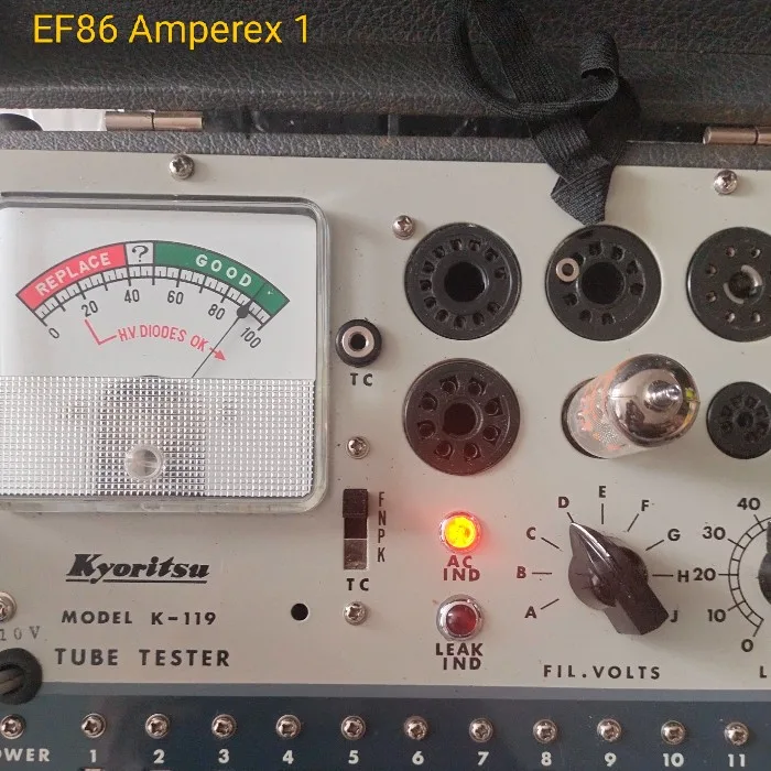 Amperex EF86 Mesh Plate Pair