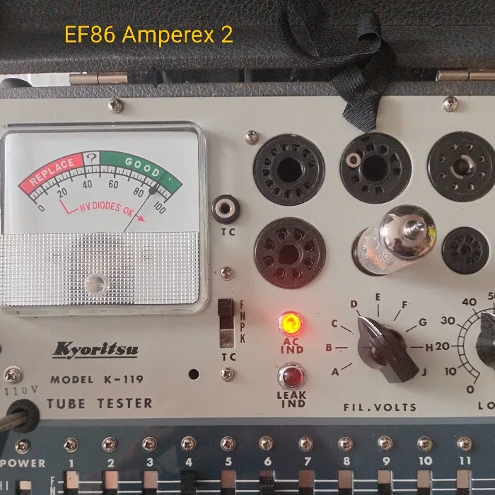 Amperex EF86 Mesh Plate Pair