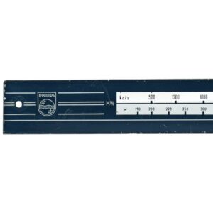 Escala Dial Azul Radio Philips All Transistor