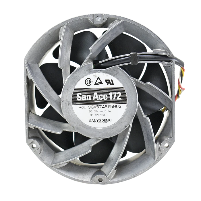 Etiqueta técnica San Ace 172 Model 9GV5748P5H03 DC48V 2.0A Sanyo Denki.