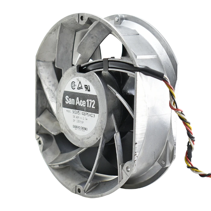 Ventilador Sanyo Denki San Ace 172 9GV5748P5H03 48V 2A con marco de metal y álabes guÃa.