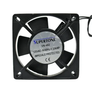 Ventilador Supertone VN-482 medida especial 110mm 120V AC marco de metal.
