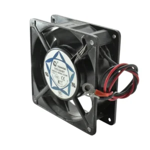 Etiqueta blanca y azul Tongda TP2123HBT 220/230V 20W. los anillos para empalmar los cables.