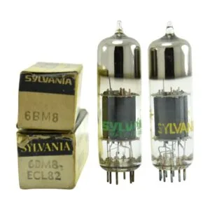 Par Tubos 6BM8 ECL82 Sylvania NOSÂ