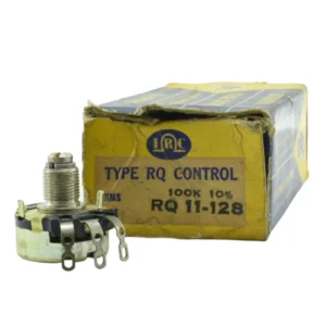 Potenciómetro IRC Tipo RQ 100k NOS con caja original desgastada.