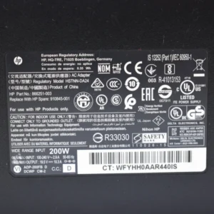 Cargador HP HSTNN-DA24 Original 200W 19.5V